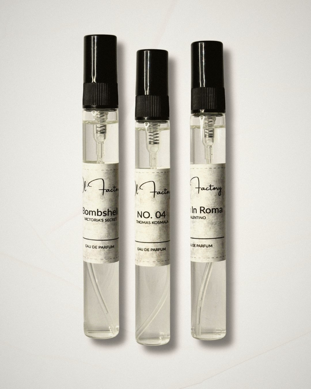 Bombshell, No. 04 and Born In Roma inspired 10 ml perfume pens