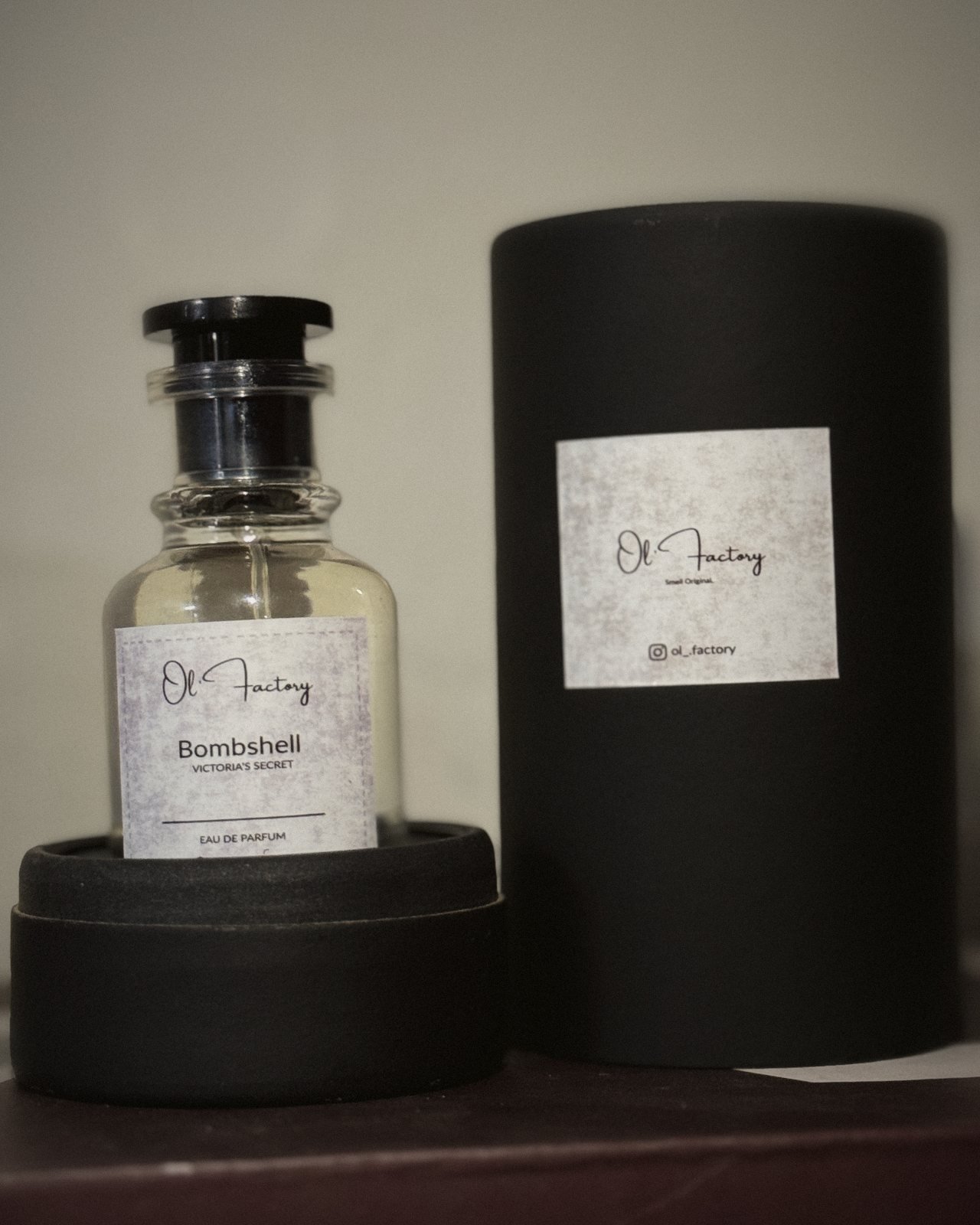 Bombshell inspired perfume in an Ol' Factory gift tube